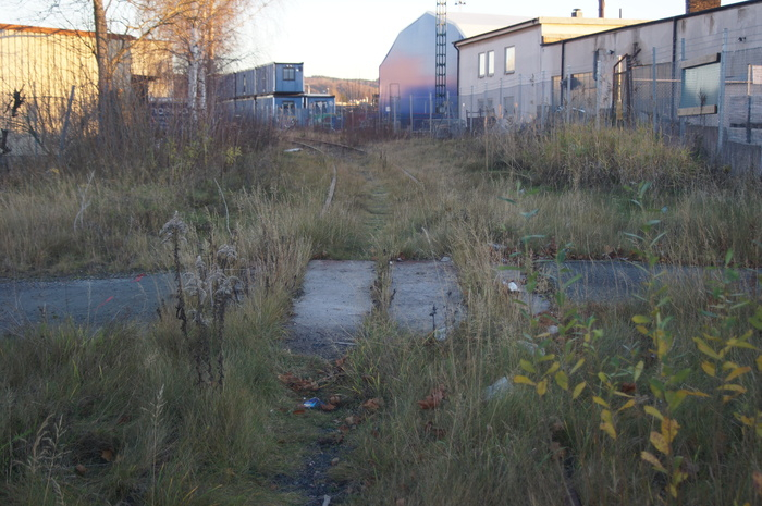 Järnvägsöverfart som inte har använts på länge