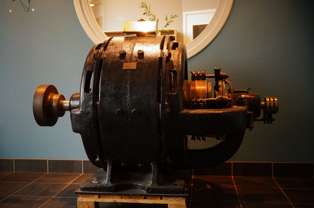 Översiktsbild på likströmsmotor från 1911