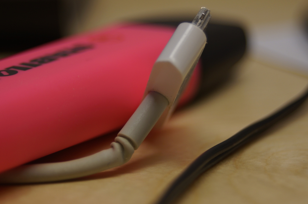 Iphone laddkabel i macro