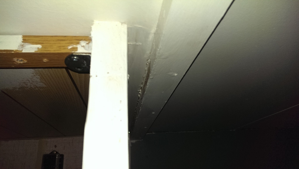 Gick inte riktigt måla här bakom