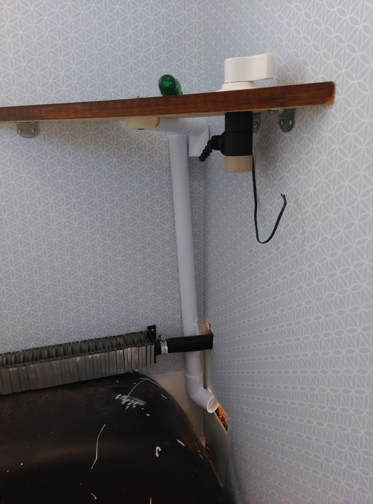 Avloppet till handfatet på toan