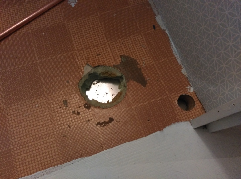 Hålet från duschen