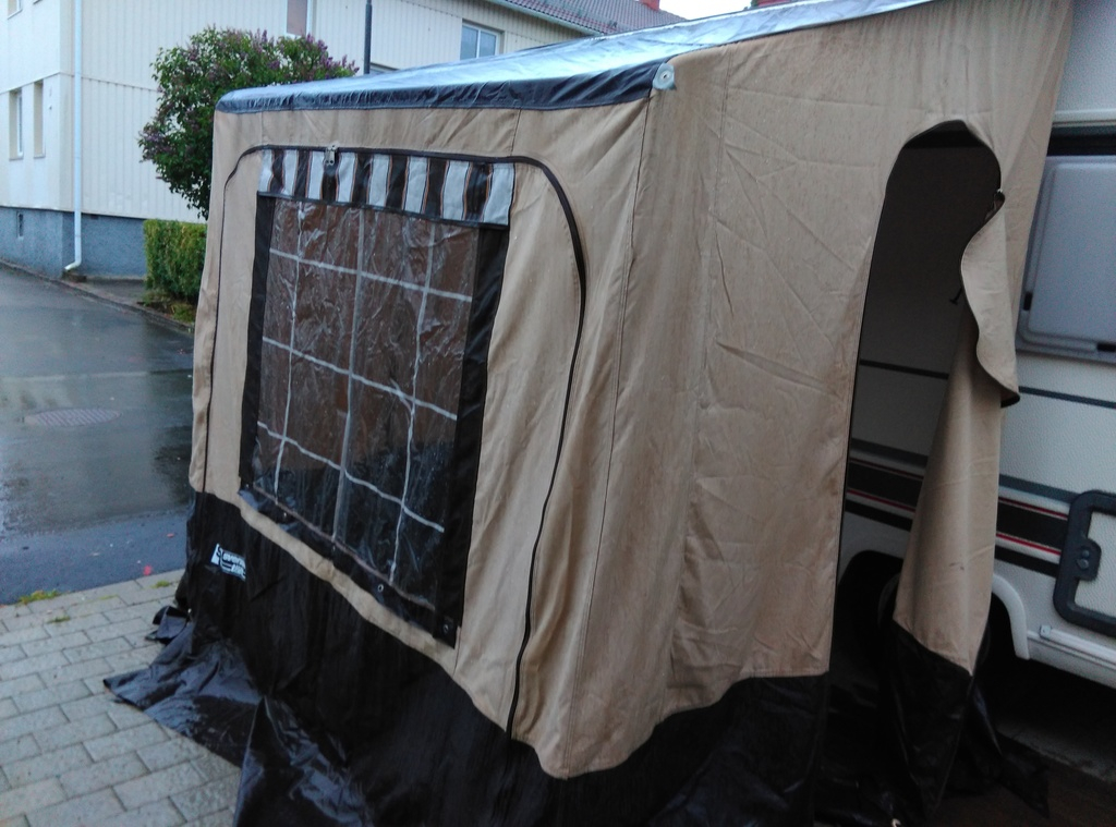 Vinterförtältet monterad