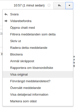 Kontrollera om SPF kontrollen fungerar hos gmail