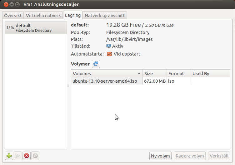 Nu finns våran image med i disk-poolen